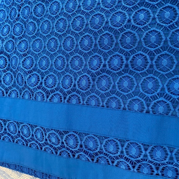 Issac Mizrahi Royal Blue Lace-like Dress Size L - Picture 5 of 6